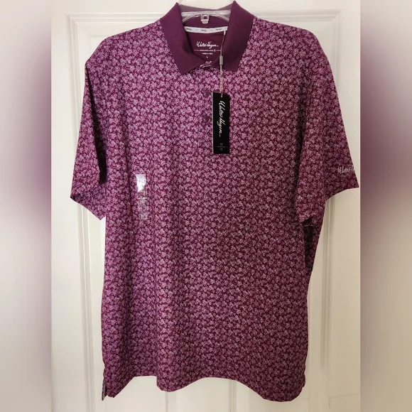 Walter Hagen Men's Performance 11 Golf Polo, size L, purple, NWT - Picture 2 of 6